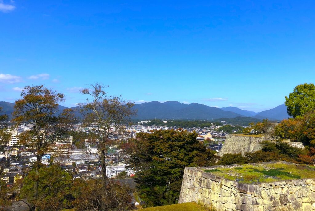 津山城天守台からの眺望
